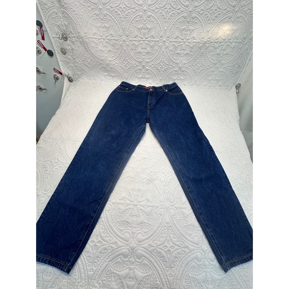 Levis 550 Classic Relaxed Tapered Leg Jeans Dark Wash Indigo 16 PET M